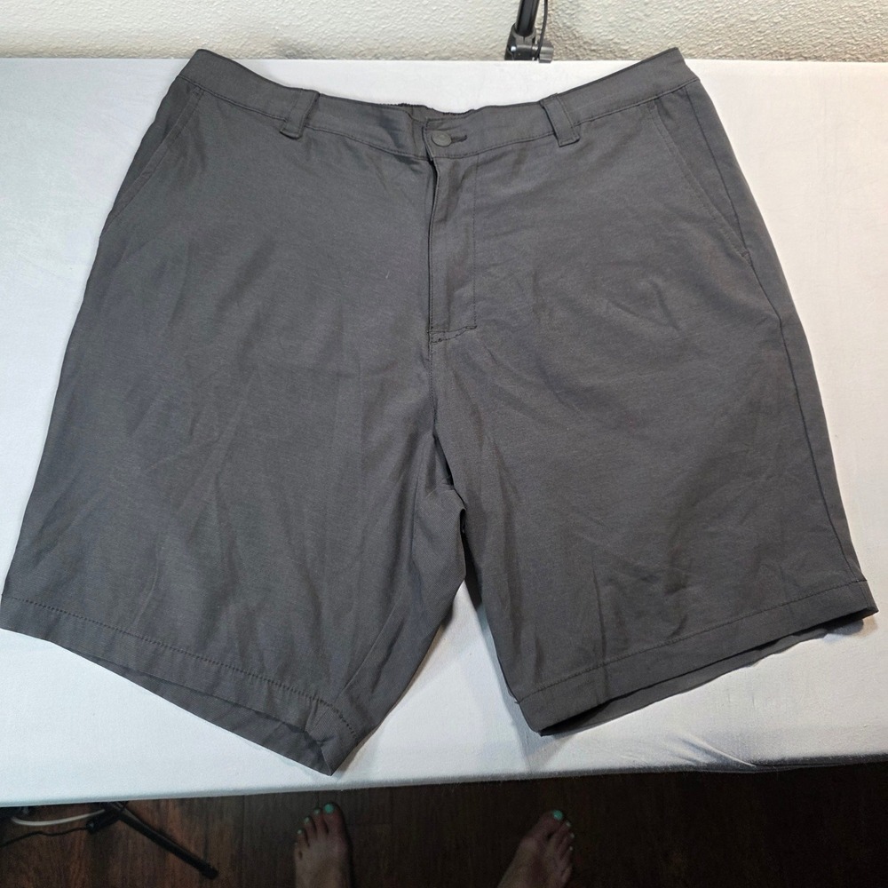 Banana‎ Republic Core Temp Mens Shorts Size 40 Black Elastic Back Chino